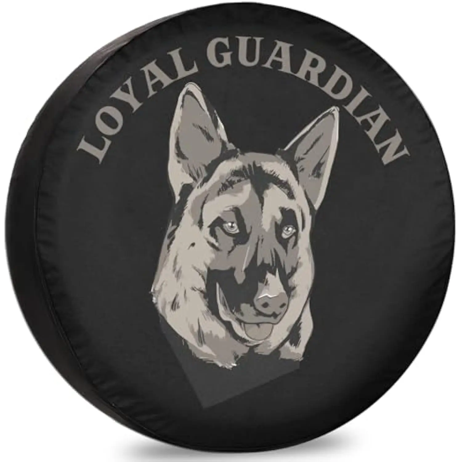 

Чехол для запасного колеса Loyal Guardian с немецкой овчаркой, всепогодный виниловый протектор для автофургона с прицепом