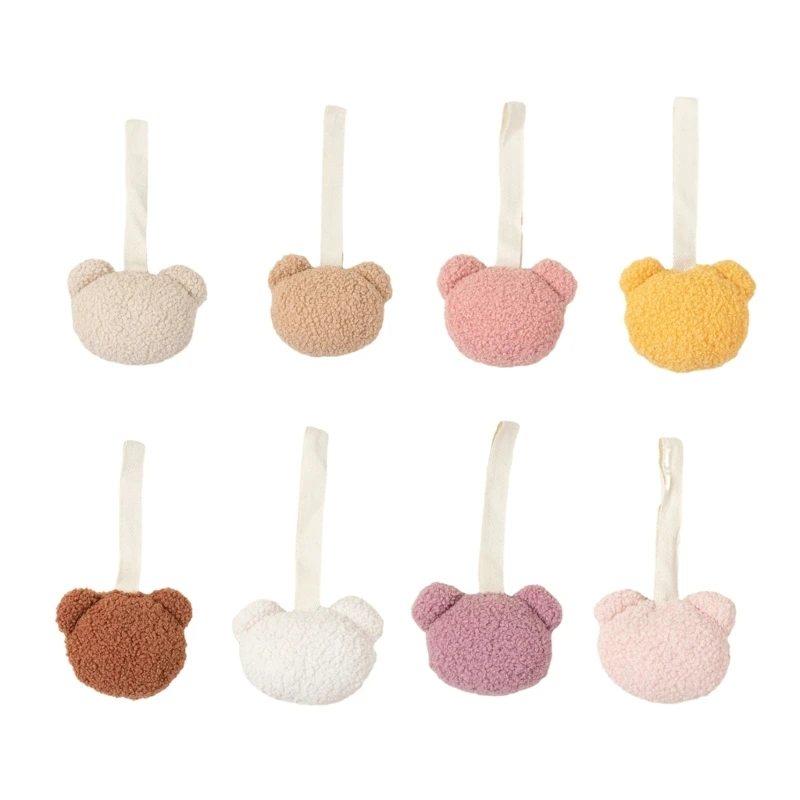 Lovely Bear Pacifier Clip Baby Teether Holder Teething Toy Clip Pacifier Pendant Decoration Perfect for Soothing Babies