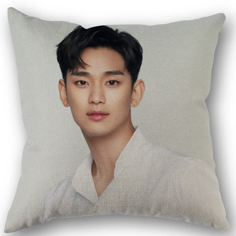 Kim Soo Hyun cuscino cuscino tenda, ufficio, casa cotone lino con cerniera federa famiglia accessori per la casa personalizzabile un lato