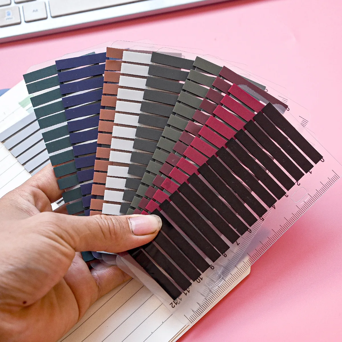 

320S Transparent Colorful Index Creative Memo Pads Office School Stationery Self-Adhesive Stickers Sticky Note Pads