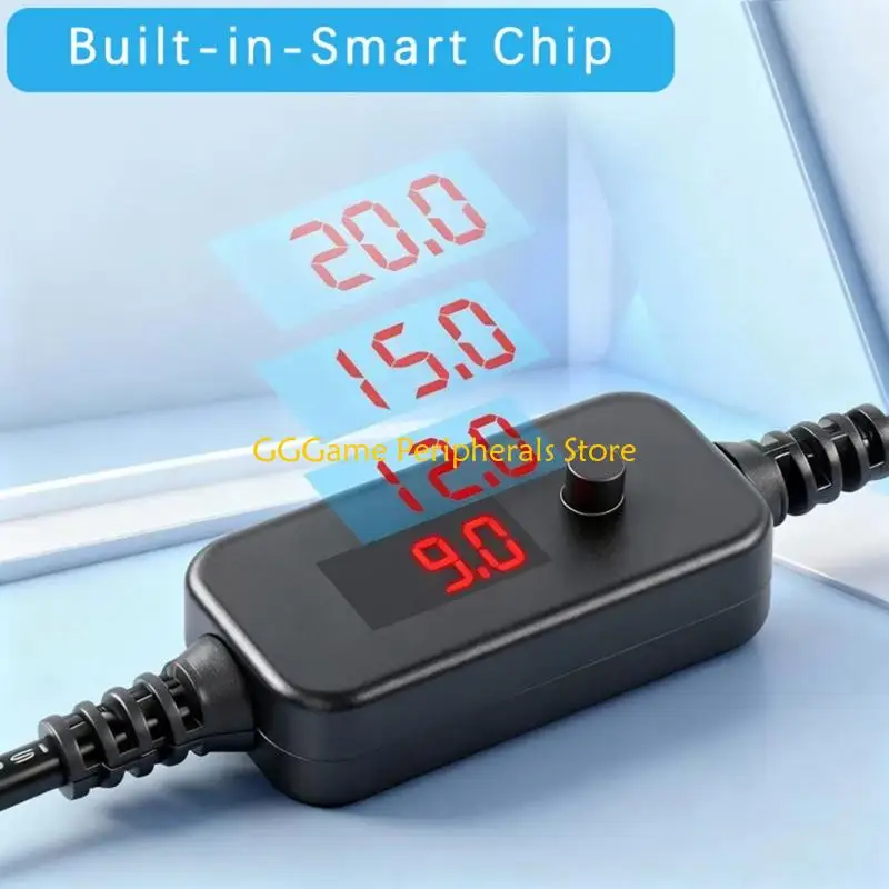 

Зарядный кабель U55B типа C – DC5.5 + 10 адаптеров с защитой от перегрузки по току. Регулировка напряжения для обеспечения