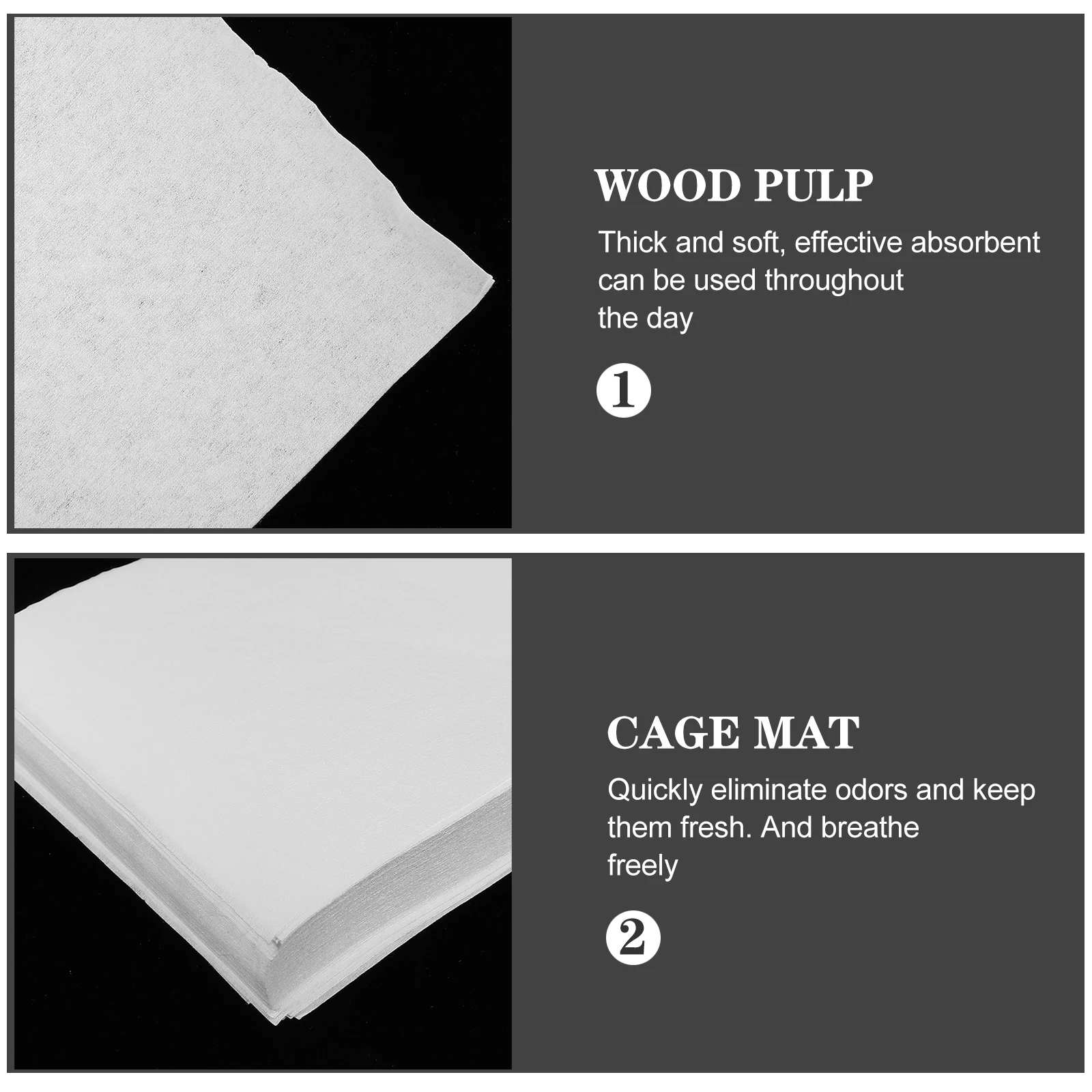 

100pcs Bird Liner Paper Water Absorption Pad For Easy Cleaning Disposable Pet Cage Mat Parrot Cage Cushion Safe Environment