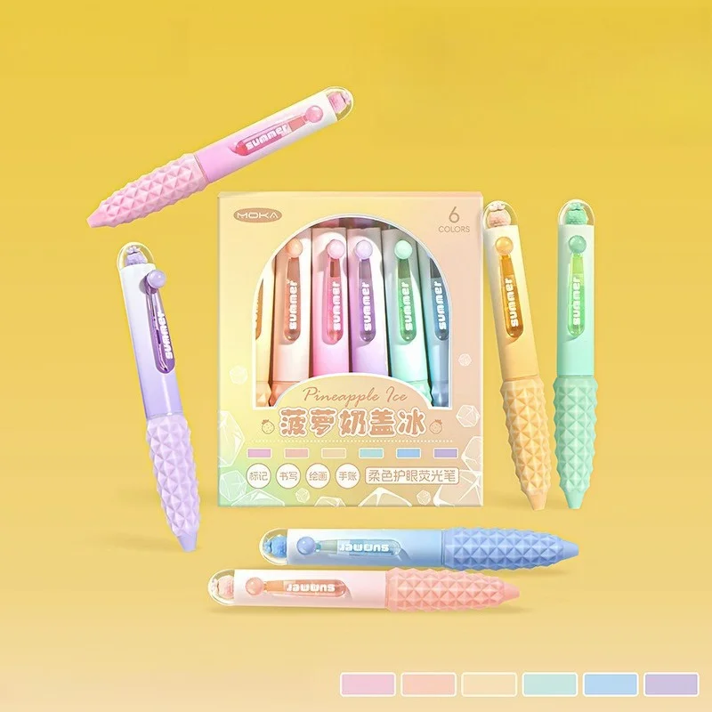 2Sets 8/12Pcs Cute Chubby Click Gel Pens, Smooth Portable Exam Pens, Stylish Stationery for School Office Back‑to‑School