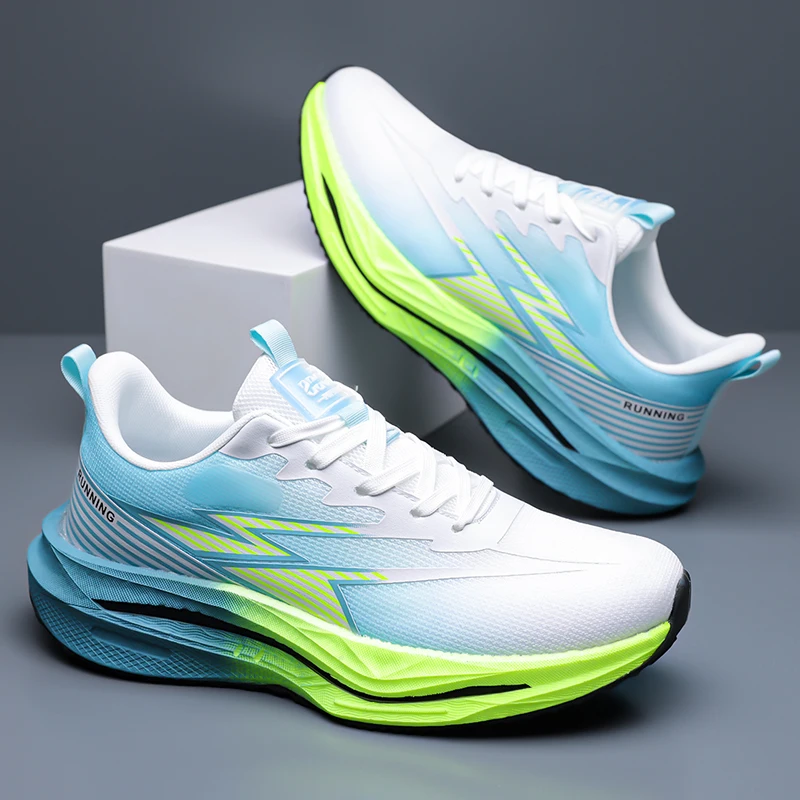 Chaussures de course amortissantes pour hommes 2026 – Baskets athlétiques légères et décontractées pour hommes – Chaussures de sport antidérapantes pour activités de plein air et marche