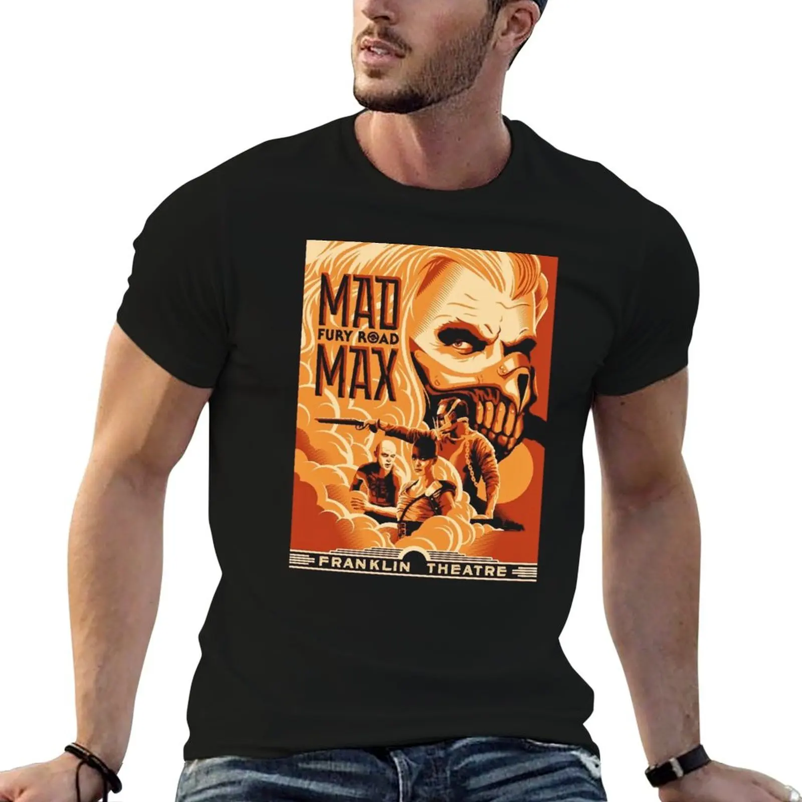 Mad Max on dark T-Shirt Casual Streetwear Short Sleeve Tee