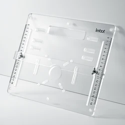 The 8mm thickened acrylic cutting base plate can be used as a small tool table or as an adjustable backer for trimming machines