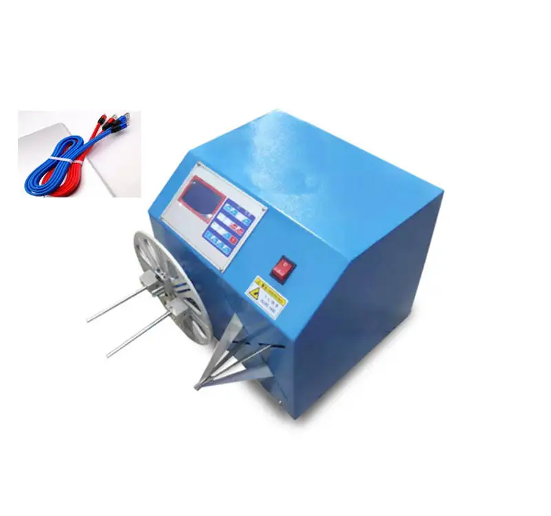 USB Cable Winding Twisting Tie Machine for Elastic Silicone Rubber Bands