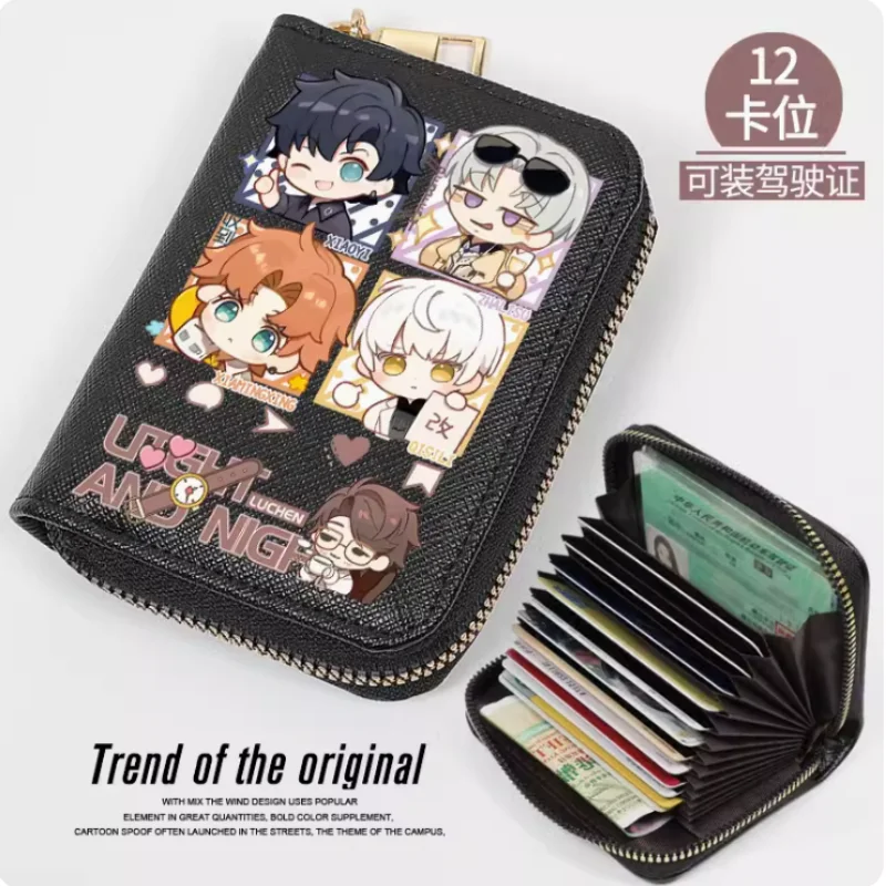 Anime Light and Night Sariel Zipper Wallet Women Fold Bag Multi Card Coin Pocket Holder Fashion Wallet Gift