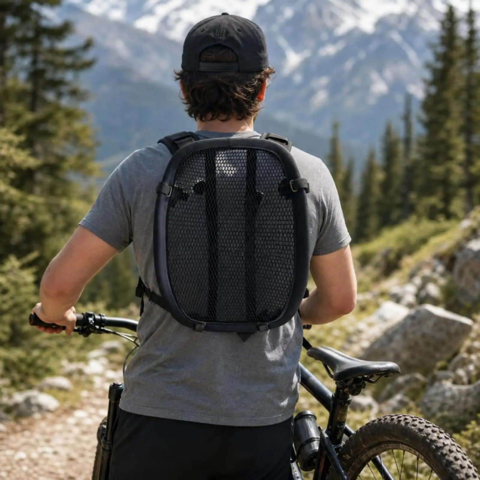 Backpack Frame Pad Padded Ventilated Backpack Pad Adjustable for Hiking, Hikers