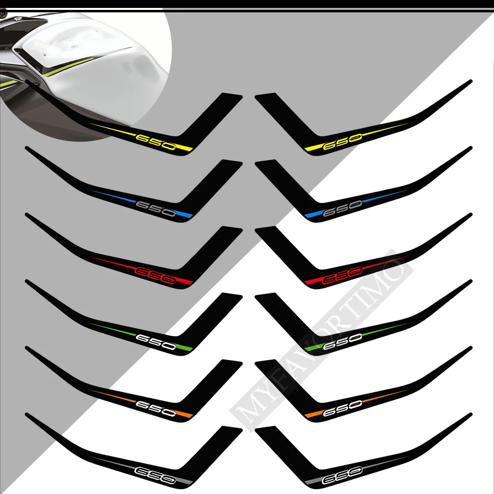 لكاواساكي Z650 Z 650 خزان وقود دراجة نارية وسادة الجسم ملصق الجبهة عجلة درابزين الزجاج الأمامي مجموعة ملصقات 2018 2019 2020 2021