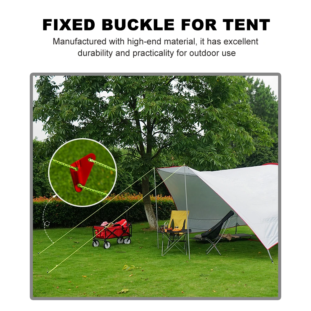 

5Pcs Tent Rope Tighteners Compact Lightweight Buckles for Canopy Caravan Awnings Outdoor Rope Tightener Fixed Buckle for Tent