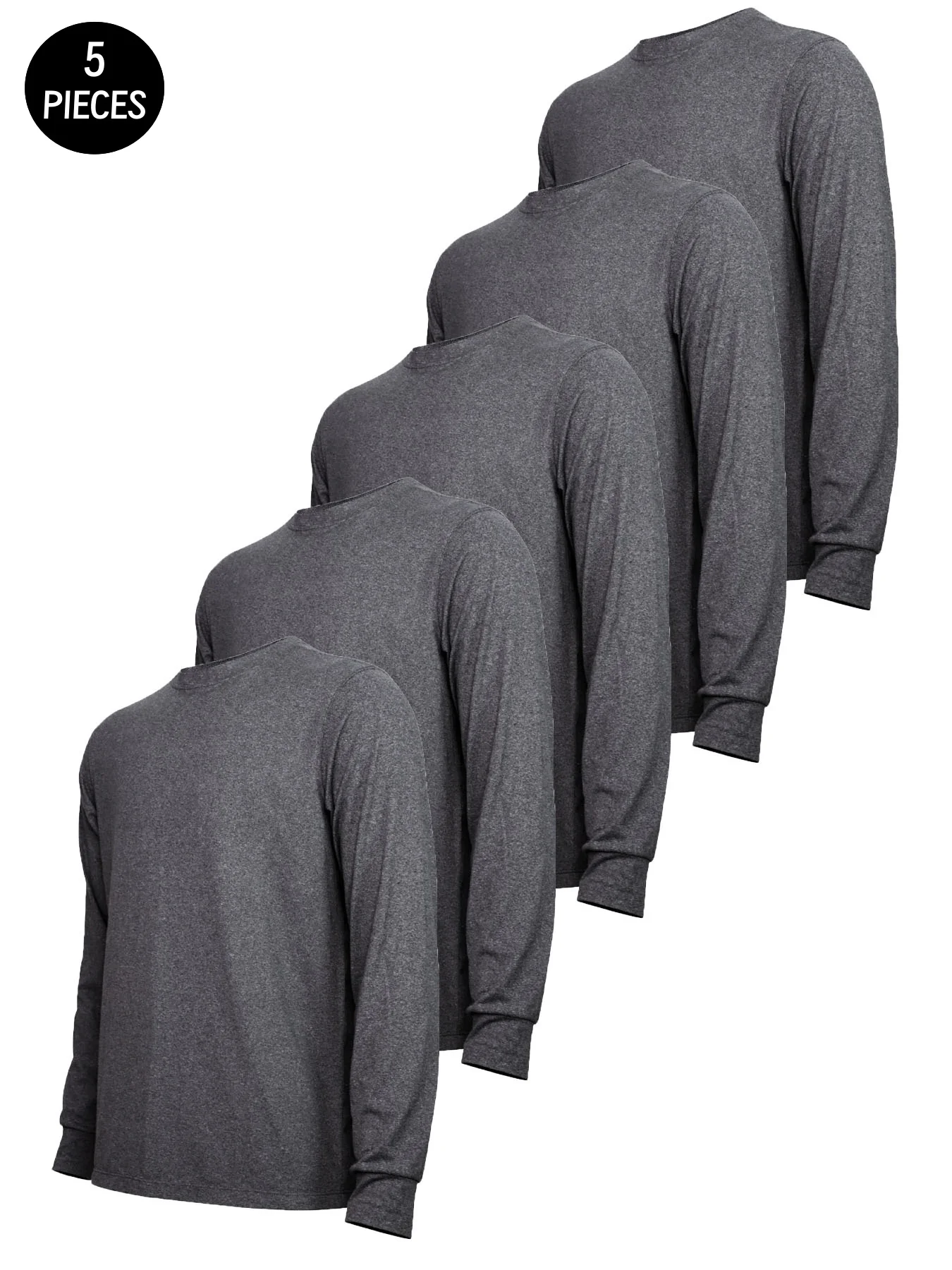 

5. Мужское термобелье с длинными рукавами, однотонный теплый топ, подходящий для холодной погоды, занятий спортом, фитнесом, катанием на лыжах на открытом воздухе.