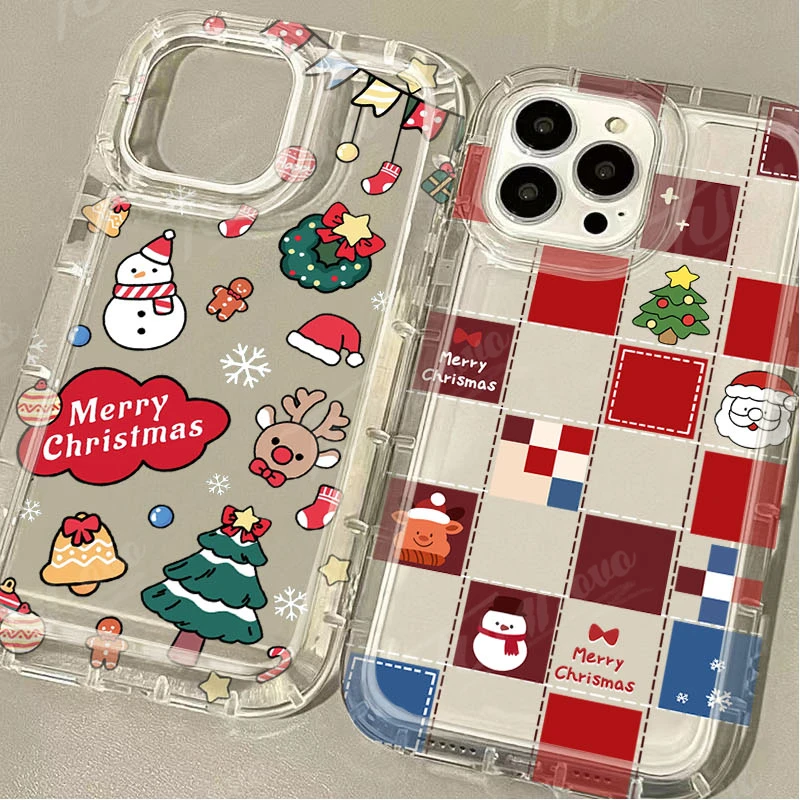 Christmas Tree Biscuit Graphic Case for Xiaomi Redmi Note 13 12 Pro Plus 5G 4G 12S 11 11S 10 10S 9 9S 8 Pro 12C 10C Clear Cover