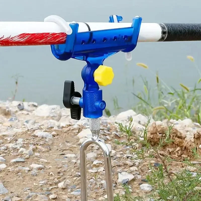 1pc Fishing Rod Ground Insertion Bracket With Rod Drop Lock And Rod Lift Unlock Available The Frame Head Is Deta