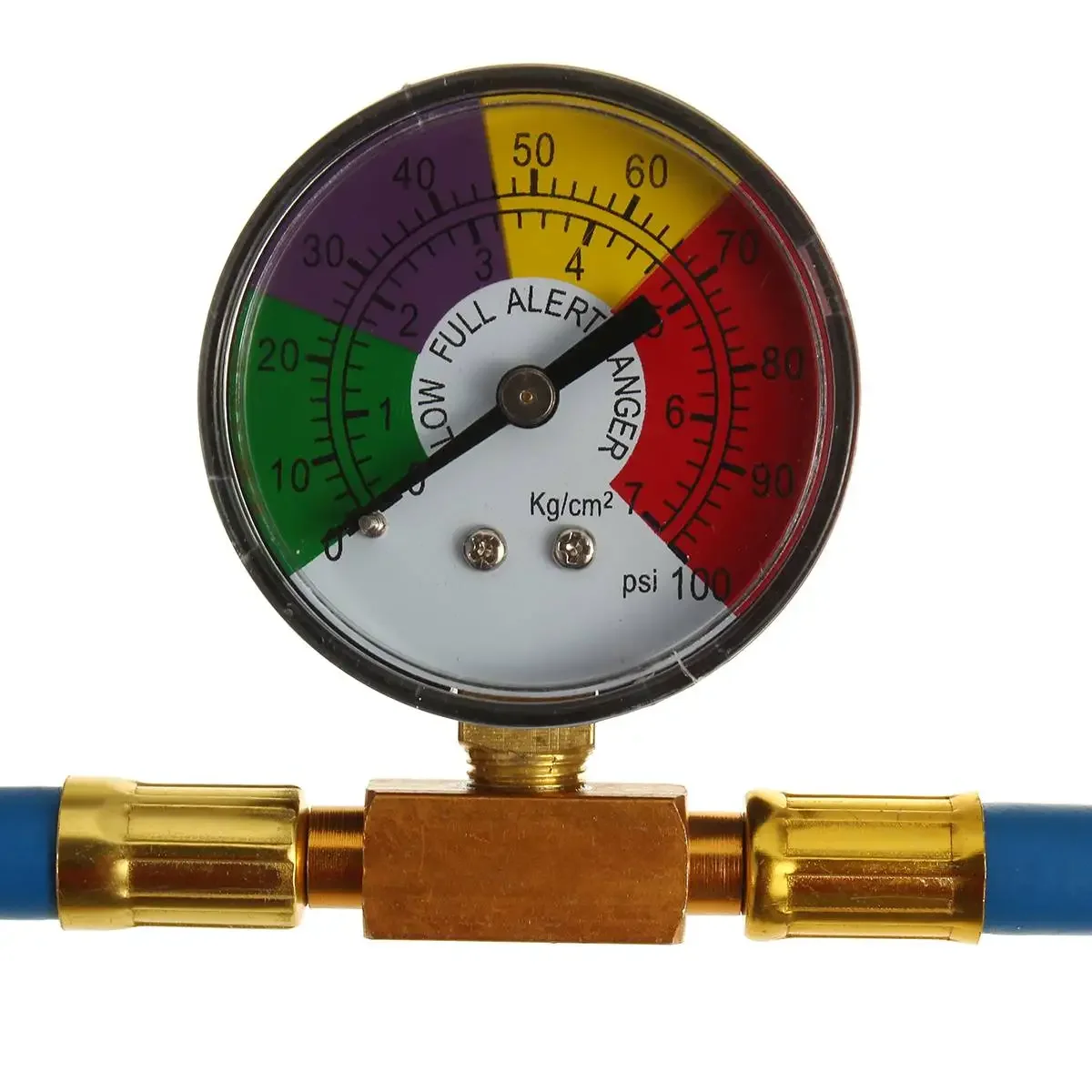 Car AC Refrigerant Charge Hose Kit Recharge Hose With Gauge 1/2ACME Recharge Measuring Kit Can Tap Air Conditioning Pressu R134A