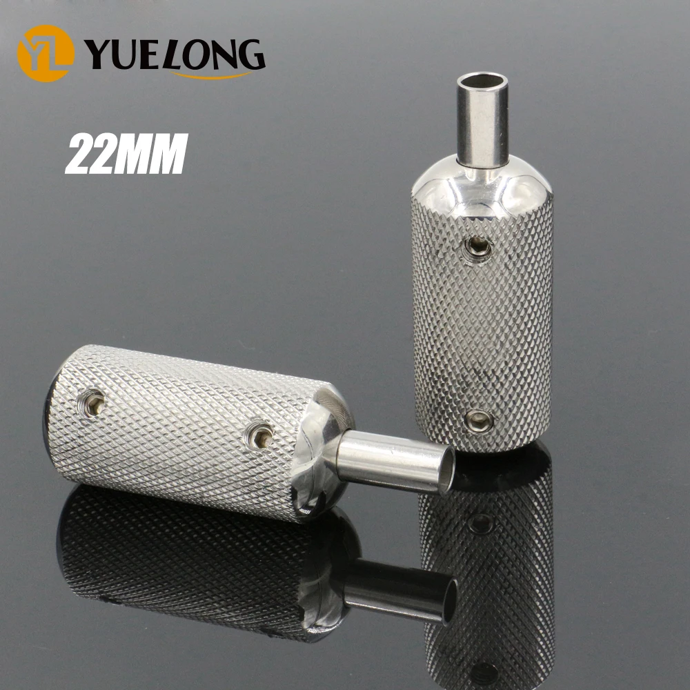 22MM Tattoo Stainless Steel Grip With Back Stem Tattoo Grips Supply for Tattoo Machine Needles Tips