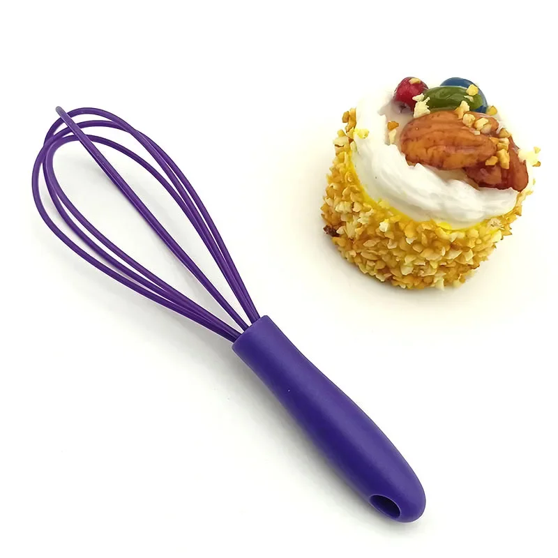 Multifunctional Manual Egg Beater Mixer Mini Plastic Kitchen Egg Whisk Bake Tool Egg Agitator Silicone Whisk Kichen Accessories