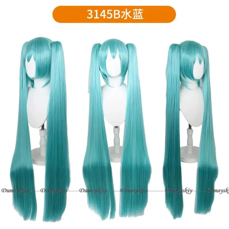 

qq023In stocking Mikuu Cosplay Wig Black Rock Shooter Senbon Zakura Long Heat Resistant Synthetic Hair Clip Ponytails Wigs