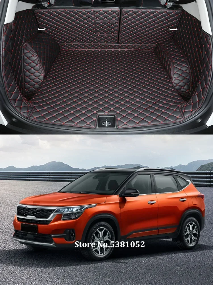 

for Kia Seltos KX3 2020 2021 2022 Car Rear Trunk Mats Floor Trunk Mats Boot Cargo Liner Luggage Tray Carpet Protector Decoration