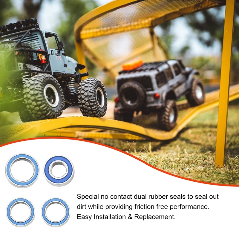 مجموعة محامل محكمة الغلق لسيارة تراكسس 4X4 VXL Rustler stmpede HQ727 ، 1 ، 10 قطع غيار ترقية السيارة بالتحكم عن بعد ، ملحقات ، 21