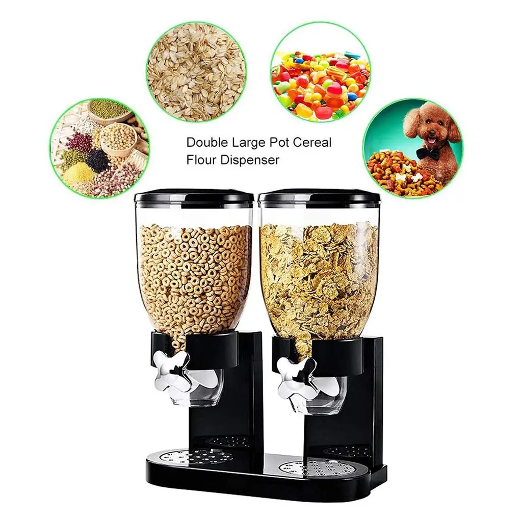 

Диспенсер для хранения хлопьев с двойным управлением, герметичные бутылки для зерна