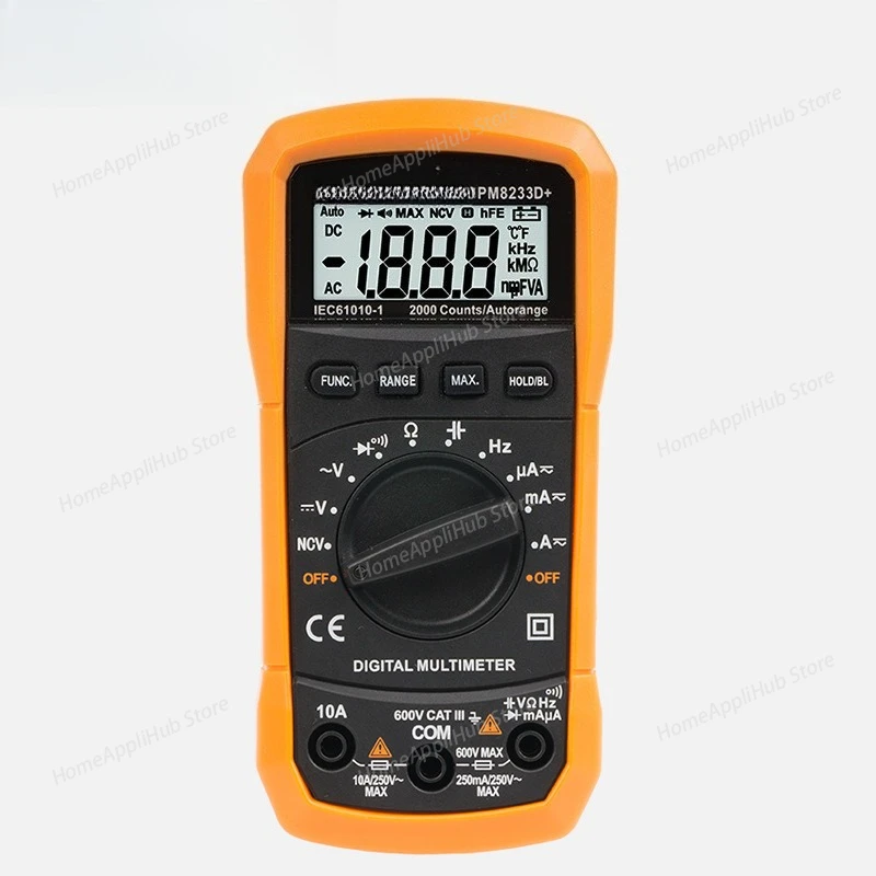 High-precision Digital Multimeter PM8233D+ with Automatic Range NCV Capacitor Electrical Engineering Special-purpose Model