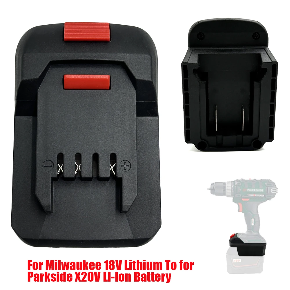 Nuevo convertidor de adaptador de batería para herramientas Lidl Parkside X20V Li-ion a Milwaukee 18V Li-ion adaptador de batería accesorios de herramientas eléctricas
