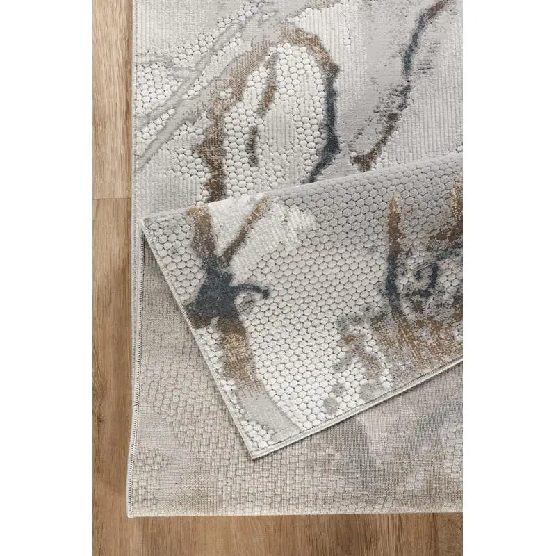 سجادة منطقة هندسية رمادية 7 أقدام 10 بوصة × 10 أقدام 6 بوصات مثالية لأي غرفة #4