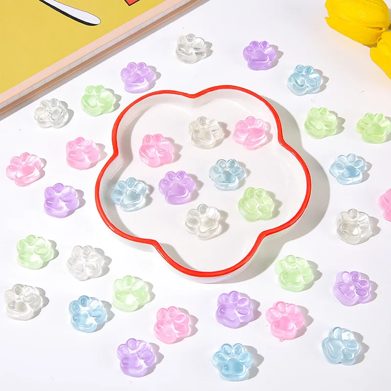 10Pcs/bag Mini Cute Transparent Cat Claw Squeeze Toy Quick Rebound Lovely Soft Pinch Sensory Toys Children Stress Relief Toys