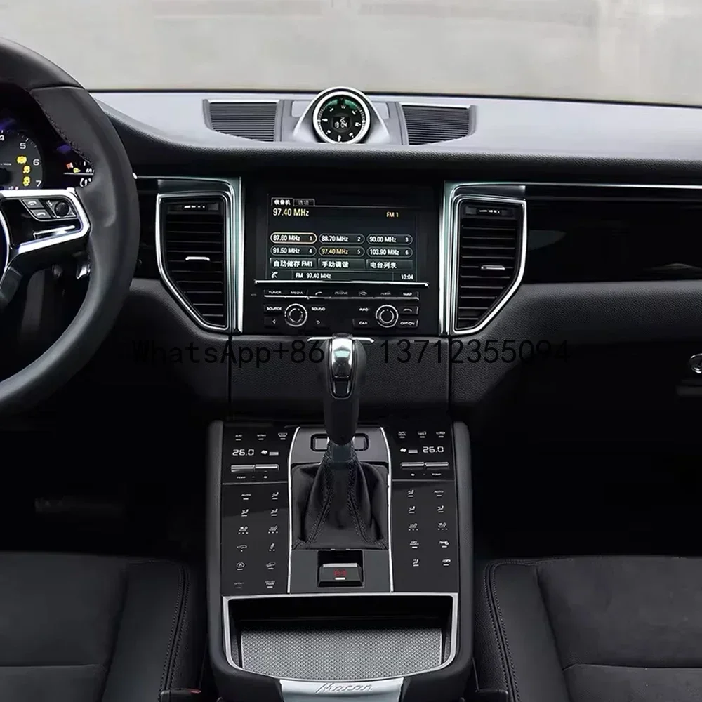 Krando Pannello console digitale multifunzionale per auto per Porsche Macan 2014-2021 Retrofit bracciolo centrale