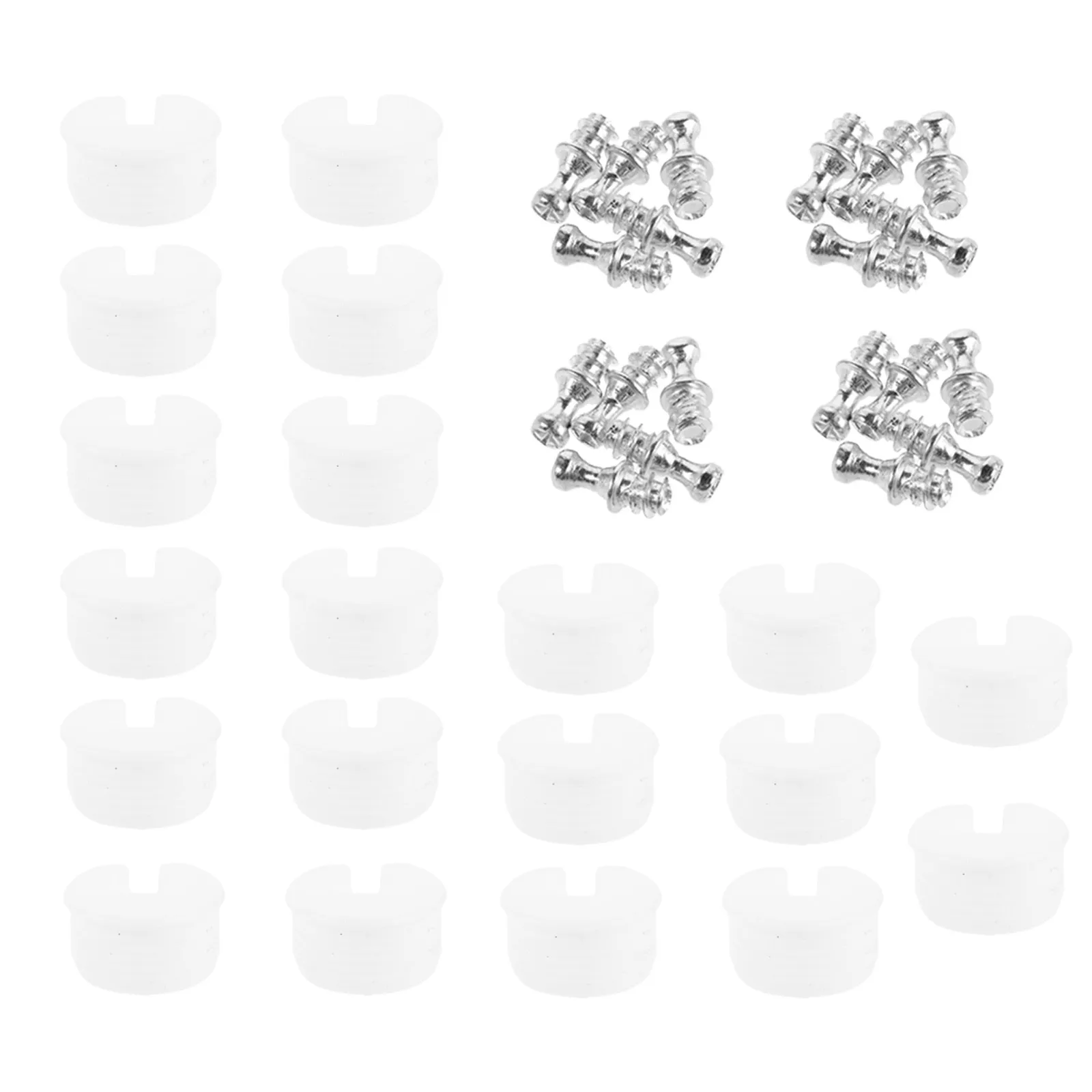 20Pcs Cam Shelf Bracket Furniture Connector Pin Easy Assembly Threaded Support Stud for Wardrobe Bookcase Cupboard Shelf