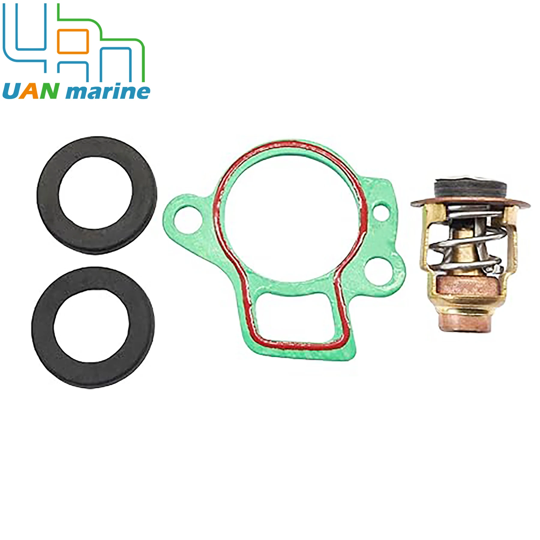 6H3-12411 Thermostat Repair Service Kit for Yamaha Outboard Engine 2-Stroke 50 60 70 HP Replace 6H3-12411-11 Gasket 62Y-12414-00 image 6
