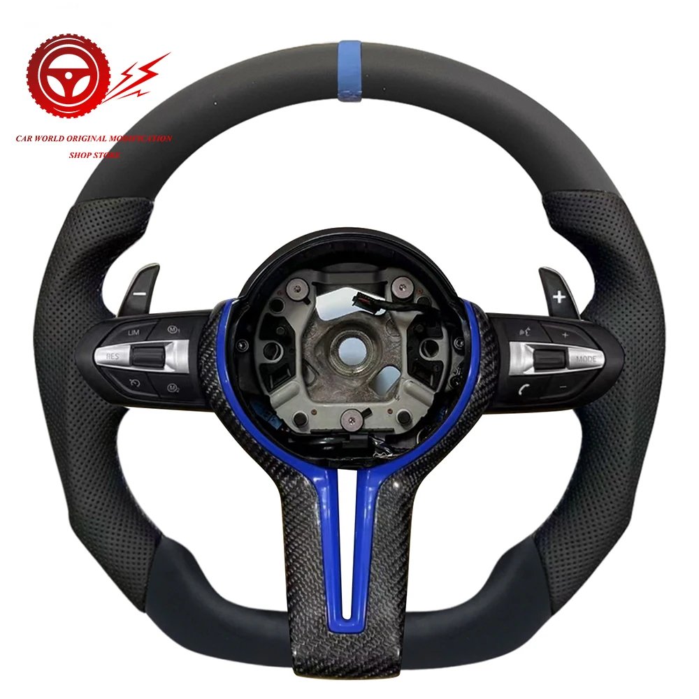 

Руль для BMW M2 M3 M4 M5 M6 X5M F30 F10 F20 F35 F22 F18 F07 F01 E90 E92 E46 Руль из углеродного волокна в спортивном стиле