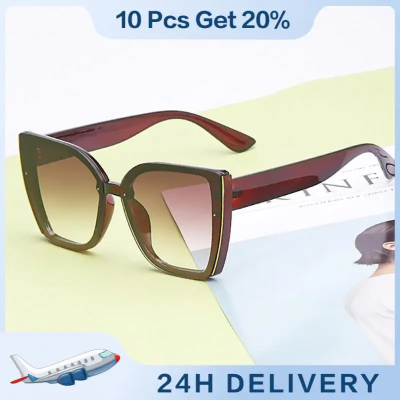 Personality Unique Versatile Women's Sun Protection Sunglasses Trend Trending Sunglasses Stylish Trendy Large Frame Sunglasses