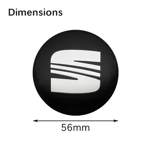 Car Cube Cub Caps Style Caps, Badge Cover Kidney, Seat FR, Cupra, Leon 2, MK2, 5F, Ibiza, Altear, Alhambra, Exeo, 60mm, 4pcs 8 Main Sales Centers Seat FR - №5