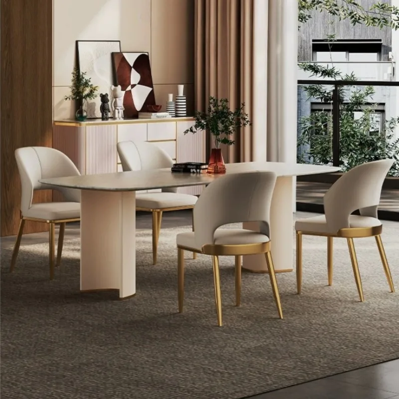 Sillas de comedor cómodas y estéticas para adultos, silla de comedor minimalista Corium para sala de espera y cocina, cojín divertido, muebles de lujo para el hogar