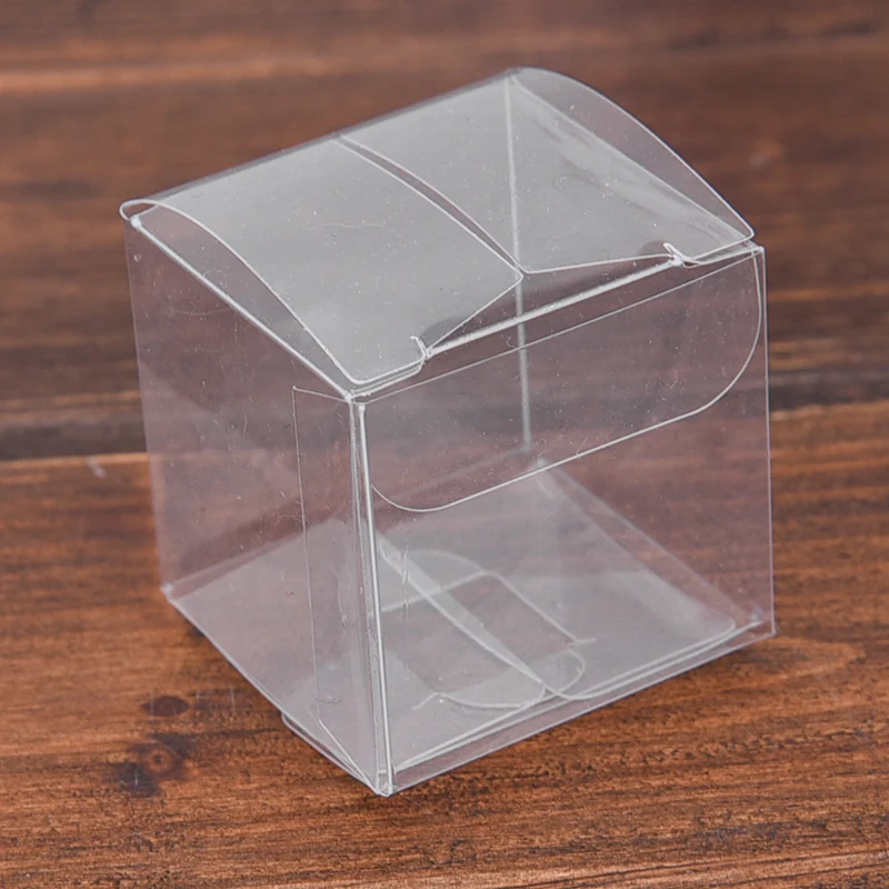 Square Clear PVC Boxes, Wedding Party Favor, Candy, Chocolate, Toys Gift Packaging Box,