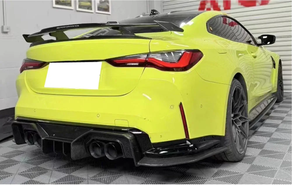 

Rear Bumper Diffuser Lip Carbon Fiber for BMW 3 4 Series G80 M3 G82 G83 M4 2020+ A Style FRP Car Rear Lip Diffuser Body Kits