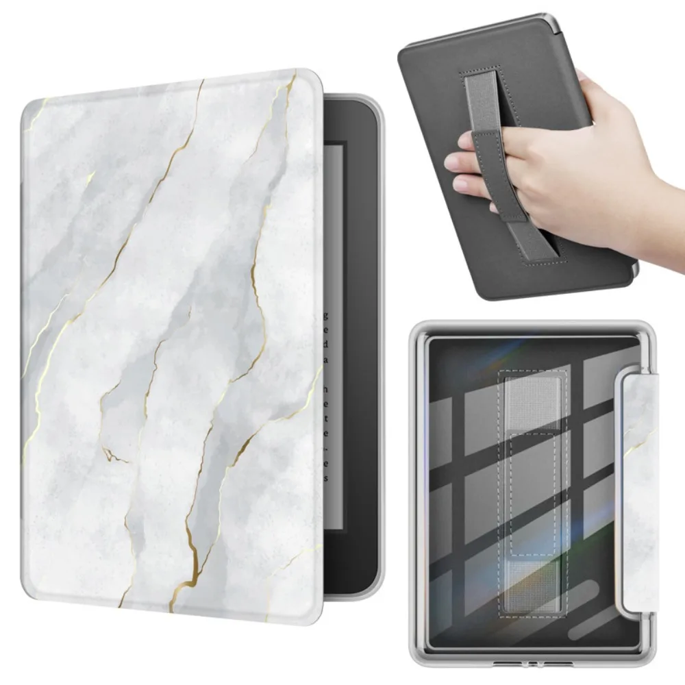 

Hand Support e-Reader Case Acrylic Shockproof Smart Cover Auto Wake/Sleep for Kindle Paperwhite 12th Gen/ Colorsoft 2024 7 inch