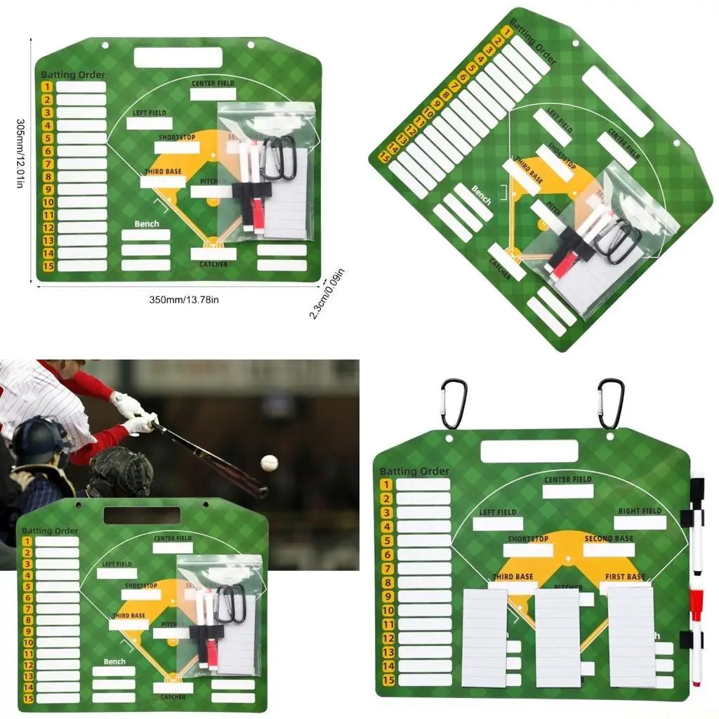 

M5TC Baseball Lineups Board Baseball Dry Erases Baseball Coaching Whiteboard