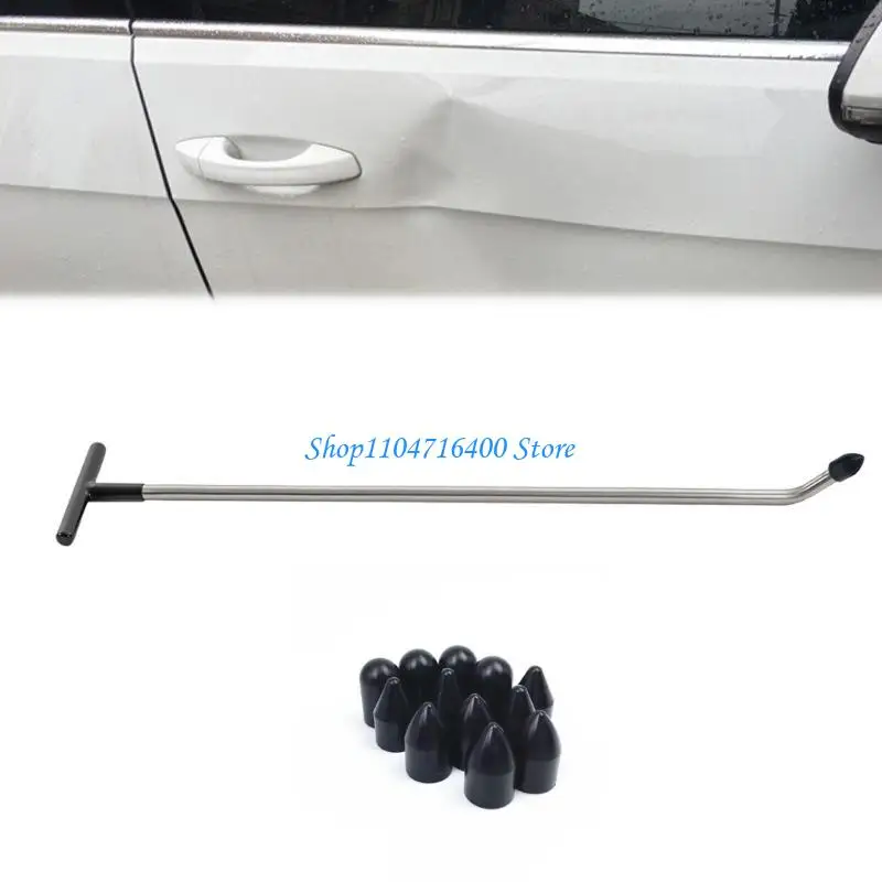 

y1gd 12Pcs Car Body Dent Remover Tool Replacement Heads for Dent Removal Car Dent Removal Rod Tips Crowbars Caps Plastic Caps