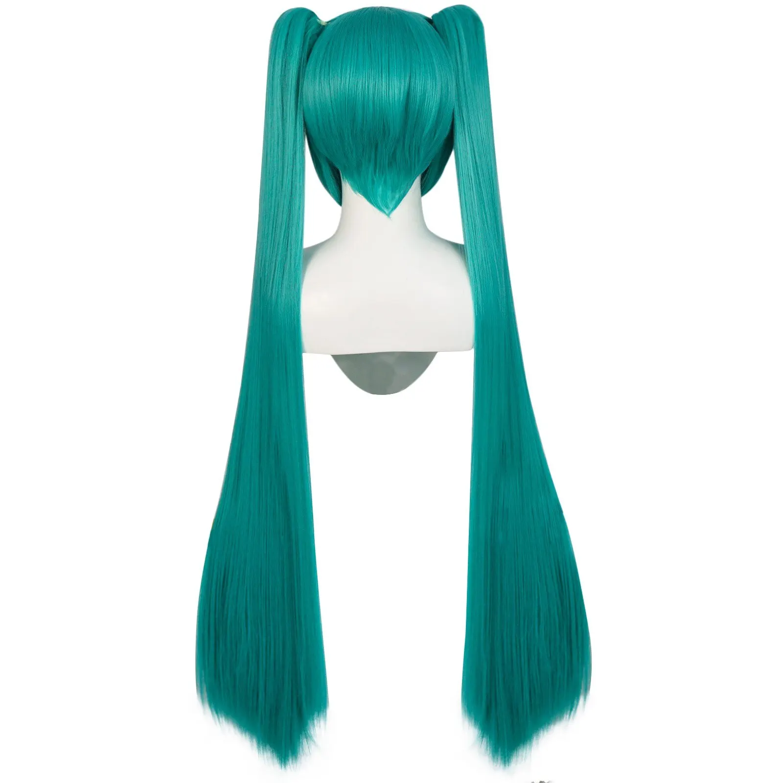 Anime peruca longa cabelo sintético, Lolita Cosplay, verde, Dia das Bruxas, 42"