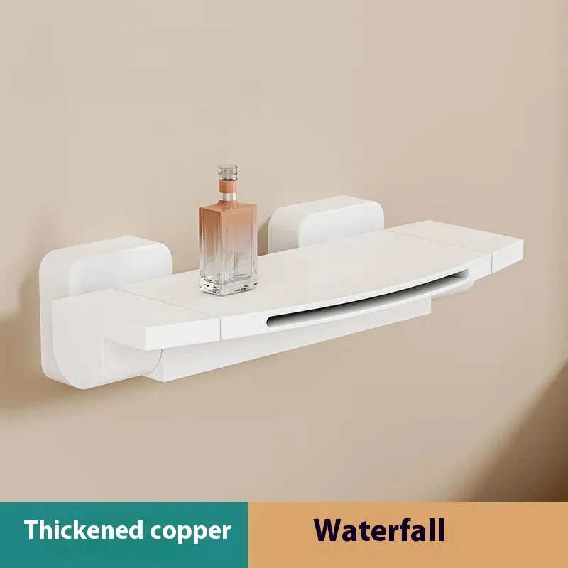 

Solid Brass Triple Handle Bath Shower Faucet - Hot/Cold Mixing Valve with Tub Spout, Bathroom Fixture