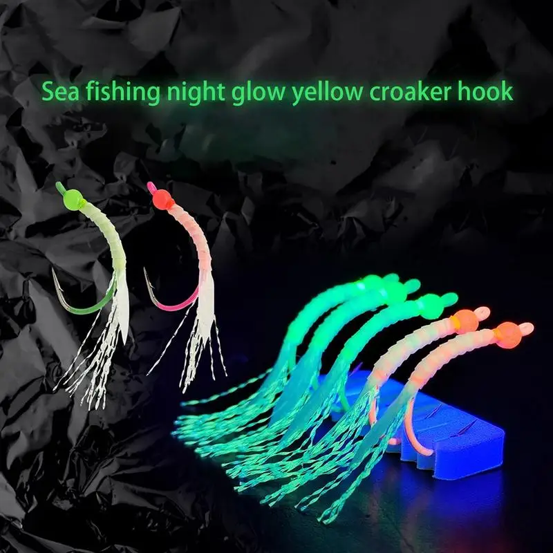 Fishing Lure Kit 5pcs Luminous Fishing Lures For Saltwater Ocean Pond Multi-Functional Lures Fishing Enhancers For Yellowtail