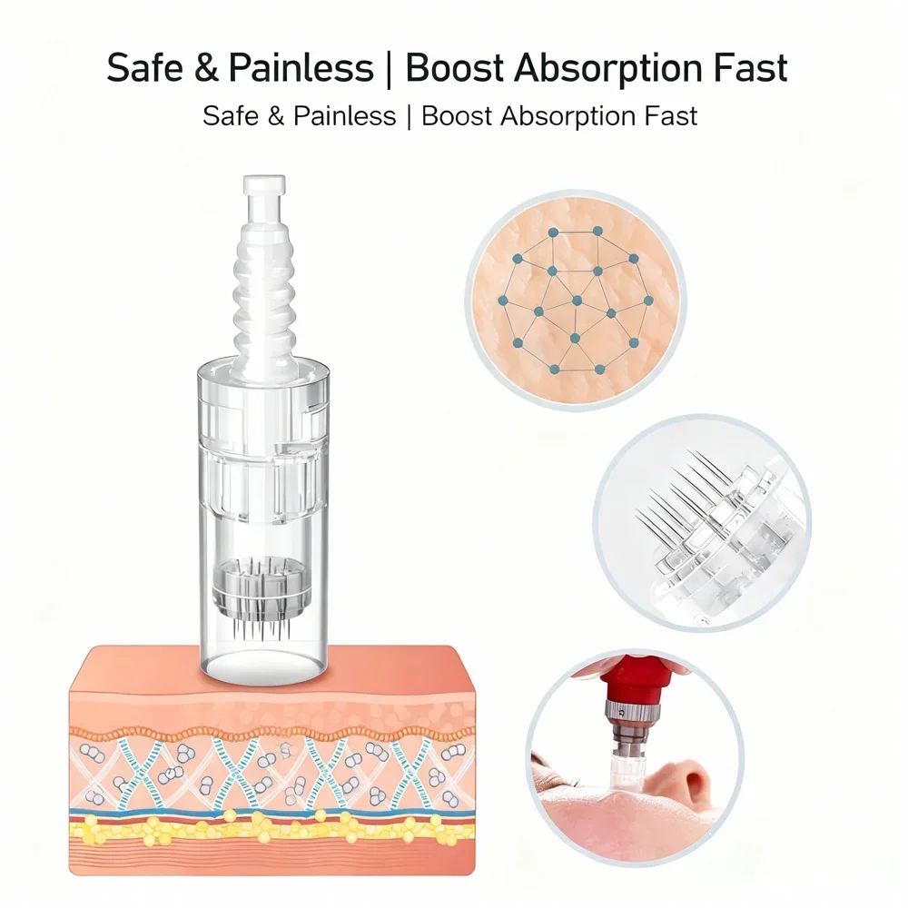 A10 Dr.Pen Mikronadel-Kartusche 12-Pin 24-Pin 36-Pin 42-Pin Rund Nano für Auto A10 Dr Pen Mikronadel-Dermapen zur Hautpflege – Detail 2