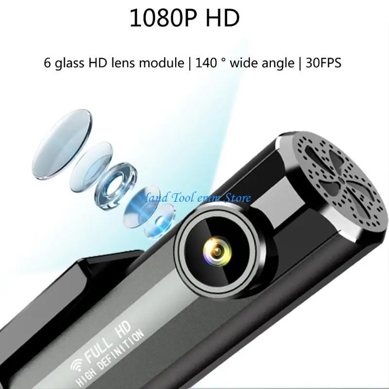 H37f Dashcam Mini Car DVRカメラwifiアプリボイスコントロールDashcam 1080p 140°角度