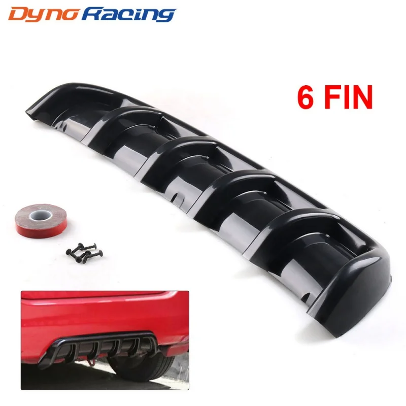 

Cross-Border Hot Selling Car Modified Surrounding Shark Fin Chassis Spoiler Bumper Flow Deflector Rear Lip ABS