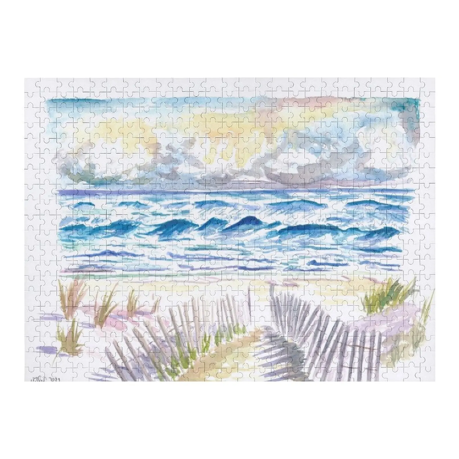 

Головоломка в стиле Hamptons in Coopers Beach and Dunes Southampton, головоломка для детей, детская головоломка на заказ