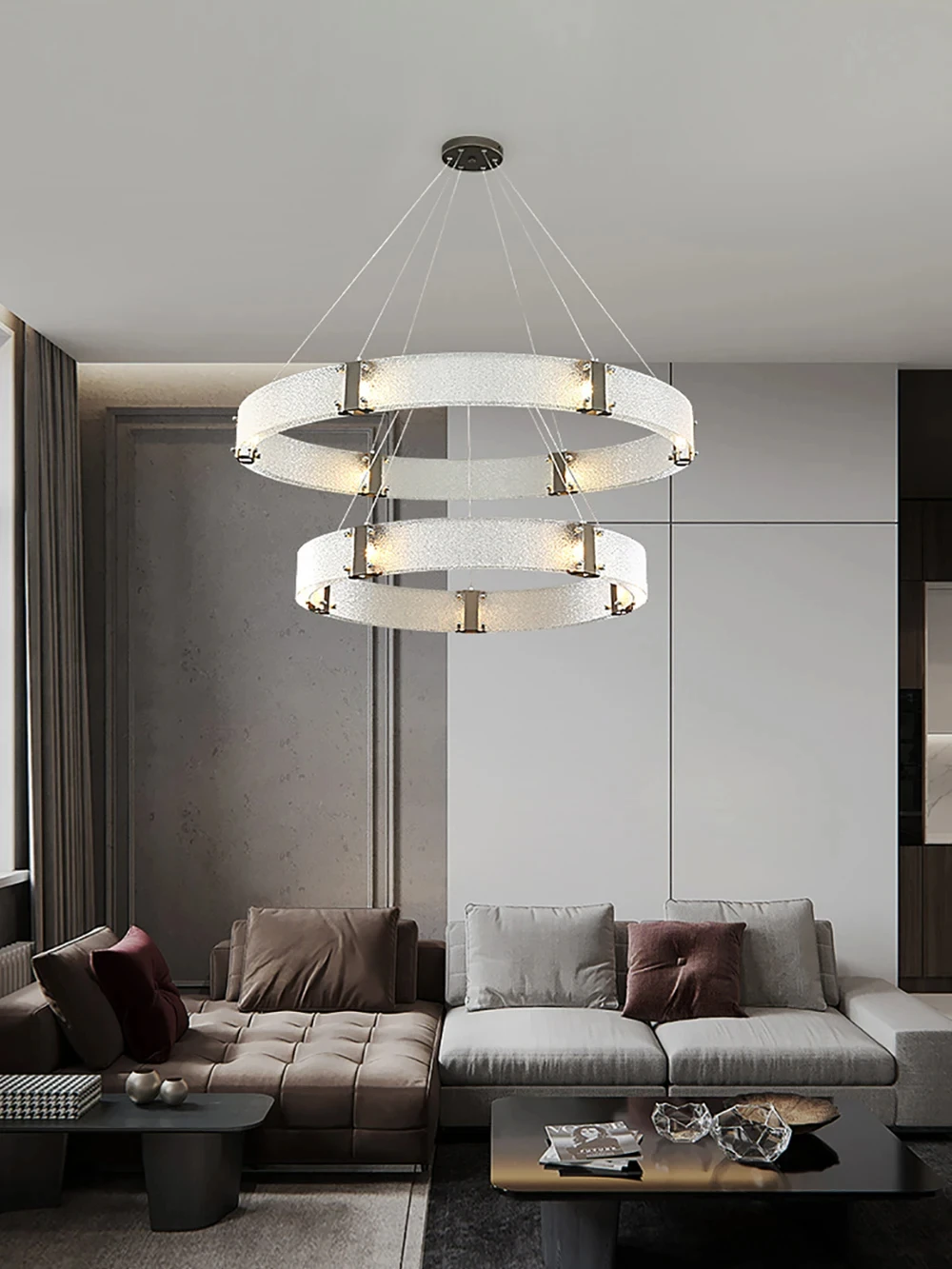 

Postmodern LED Luxury Glass Chandelier Living Room Dining Room Decoration Home Lighting Fixtures YX652TB