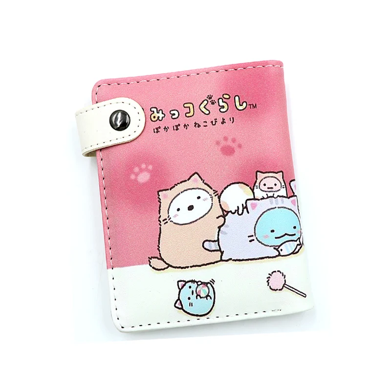 Anime Sumikkogurashi ragazze ragazzi portafoglio cartone animato borsa corta con portamonete